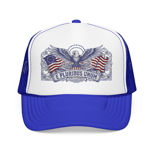 E Pluribus Unum Flag Foam Trucker Hat | Red White Blue OTTO Cap