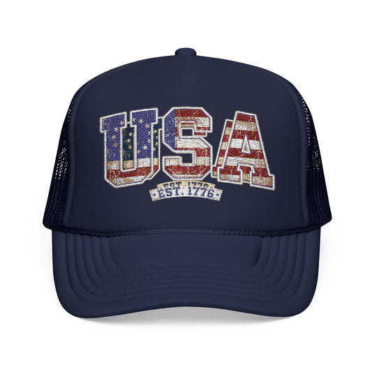 Collegiate USA America 250 Foam Trucker Hat | Vintage OTTO Cap