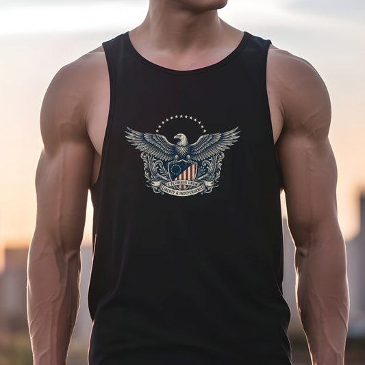 E Pluribus Unum Eagle America 250 Tank Top | Unisex Bella+Canvas
