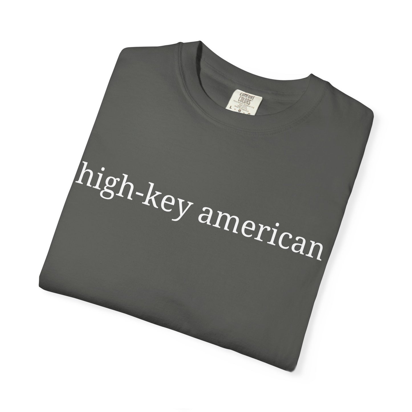 High-Key American Comfort Colors Shirt | Minimalist Patriotic Tee