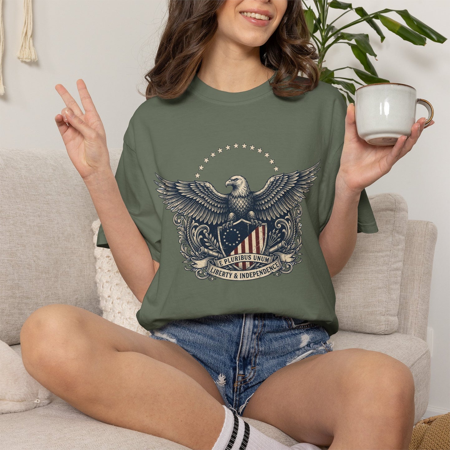 E Pluribus Unum Eagle Comfort Colors Shirt | America 250 Tee
