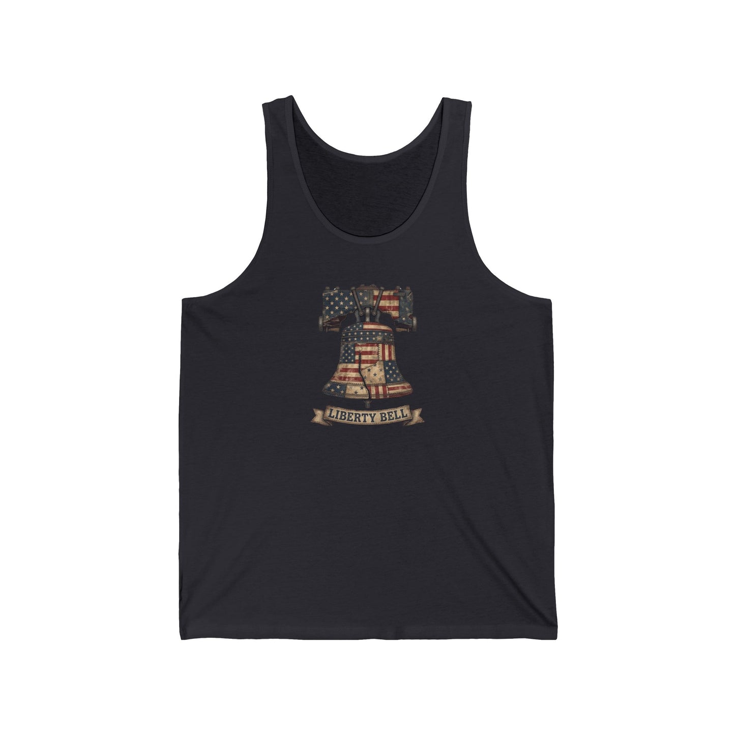 Liberty Bell Patchwork Quilt America 250 Tank Top | Unisex Bella+Canvas