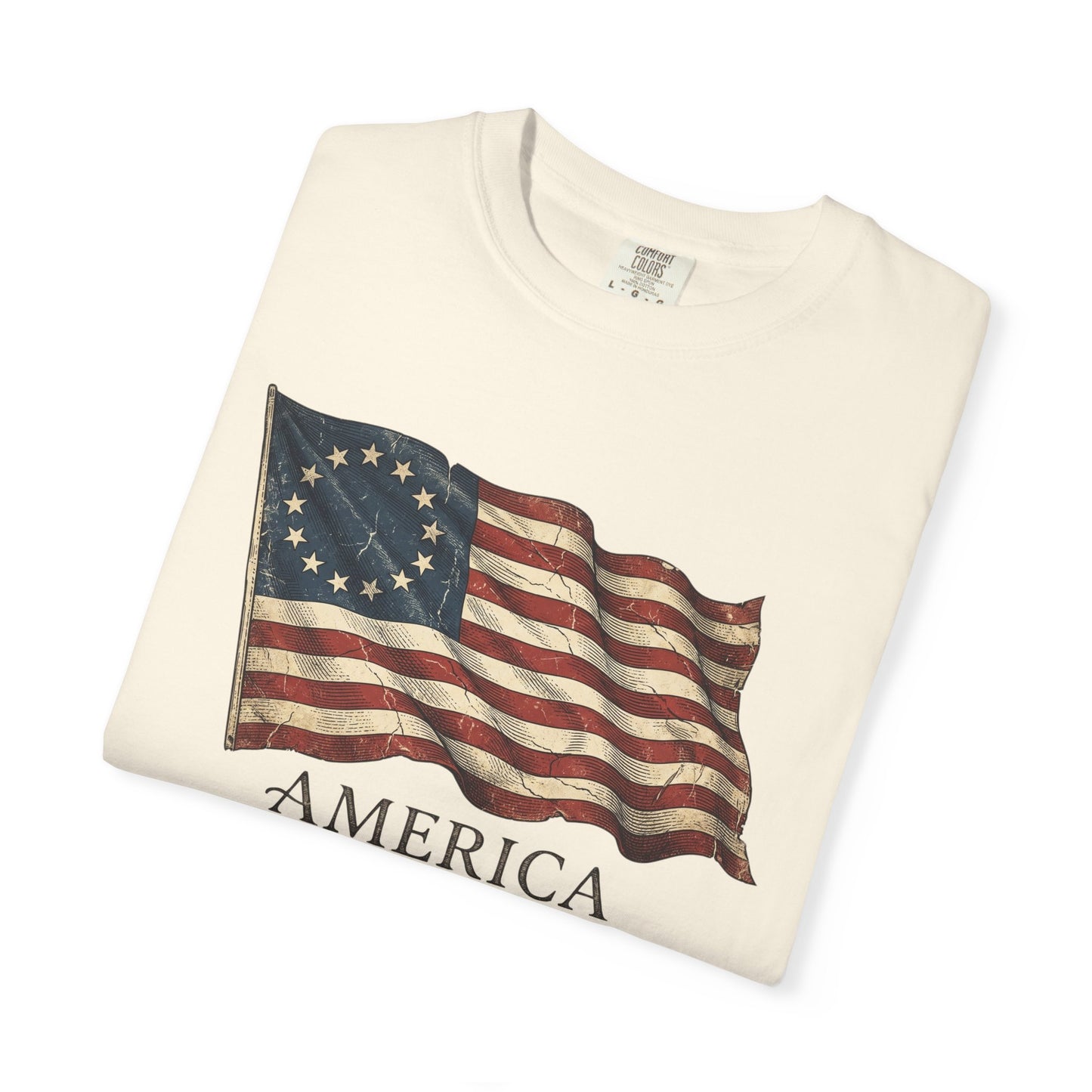 Founders Flag Comfort Colors Tank | America 250 Patriotic Tee