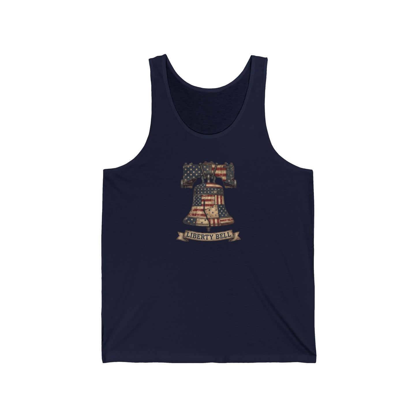 Liberty Bell Patchwork Quilt America 250 Tank Top | Unisex Bella+Canvas