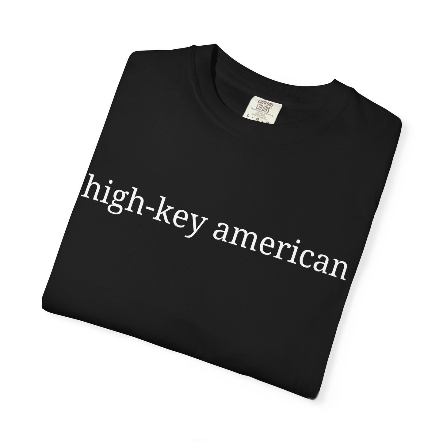 High-Key American Comfort Colors Shirt | Minimalist Patriotic Tee