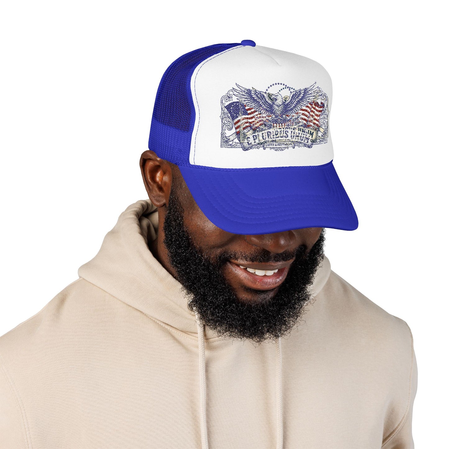 E Pluribus Unum Flag Foam Trucker Hat | Red White Blue OTTO Cap