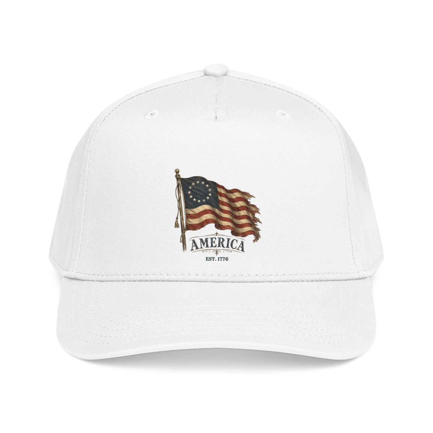 Distressed Founders Flag Dad Hat | America 250 Snapback OTTO Cap