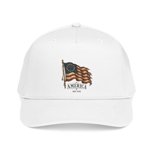 Distressed USA Founders Flag Dad Hat | America 250 Snapback OTTO Cap