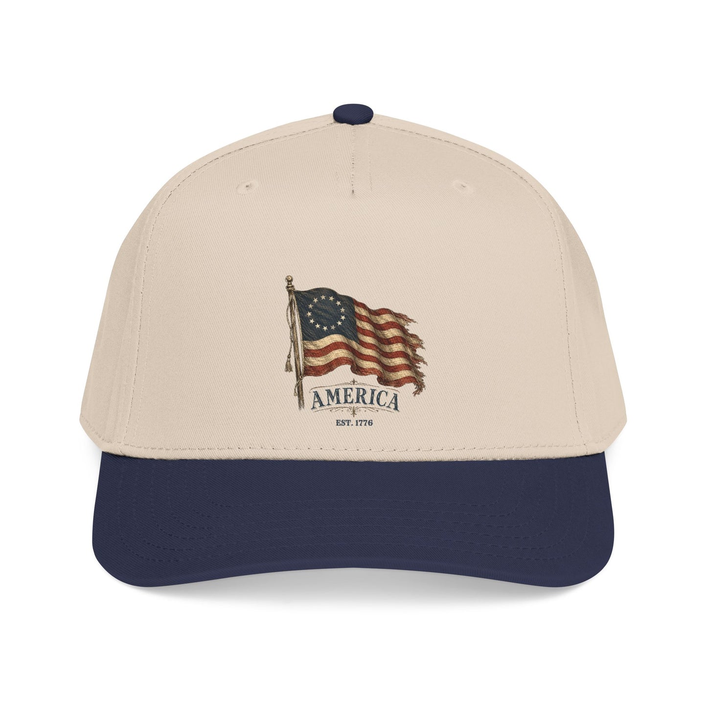 Distressed Founders Flag Dad Hat | America 250 Snapback OTTO Cap