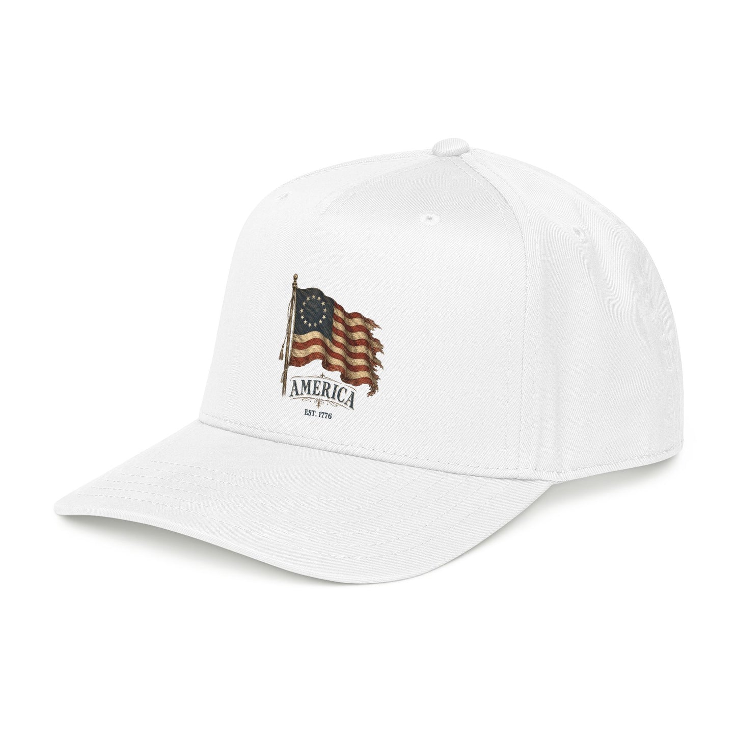 Distressed Founders Flag Dad Hat | America 250 Snapback OTTO Cap