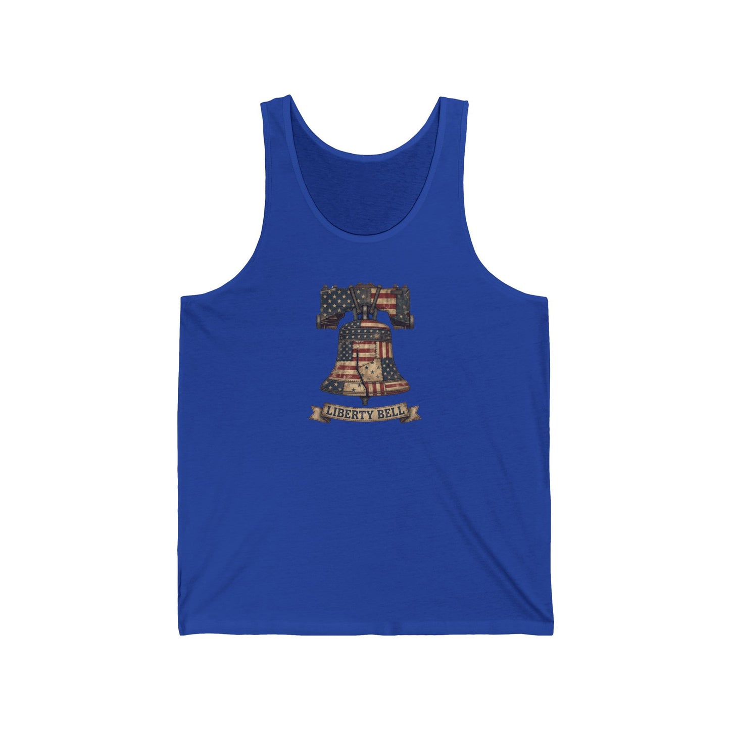 Liberty Bell Patchwork Quilt America 250 Tank Top | Unisex Bella+Canvas
