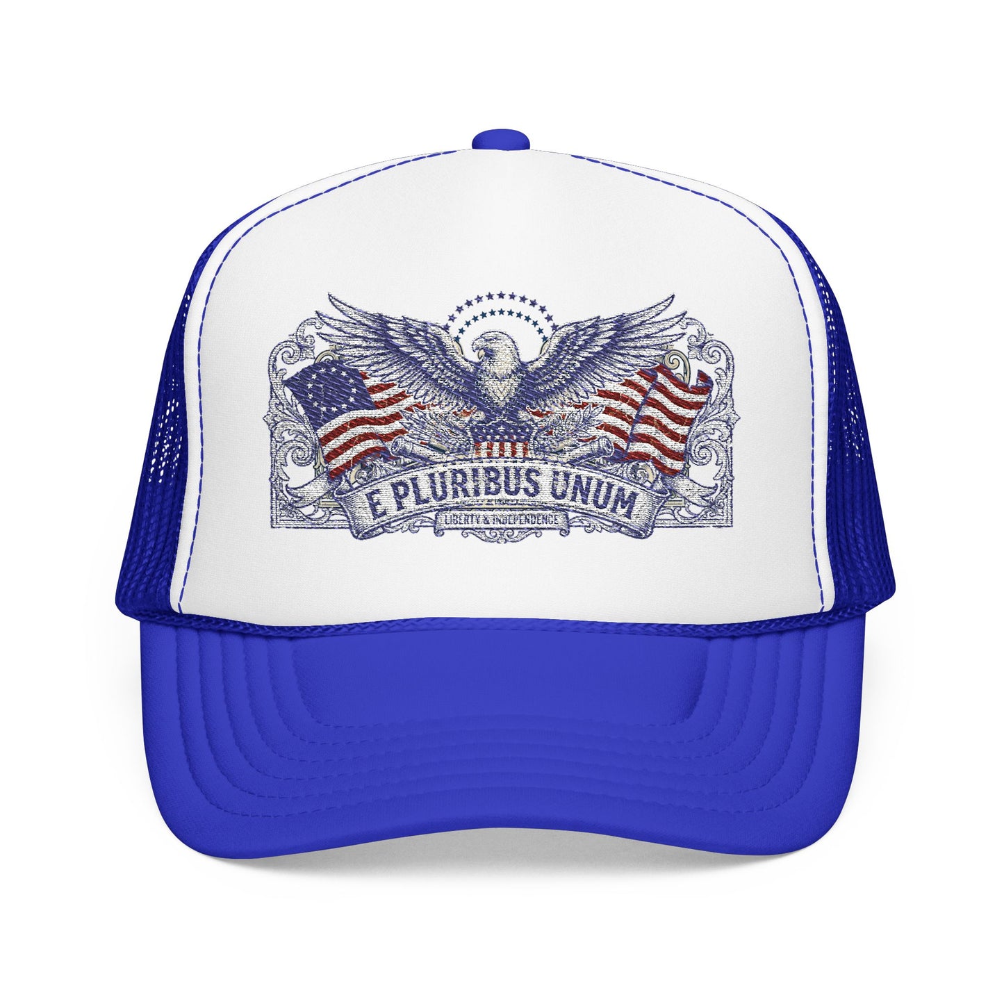 E Pluribus Unum Flag Foam Trucker Hat | Red White Blue OTTO Cap