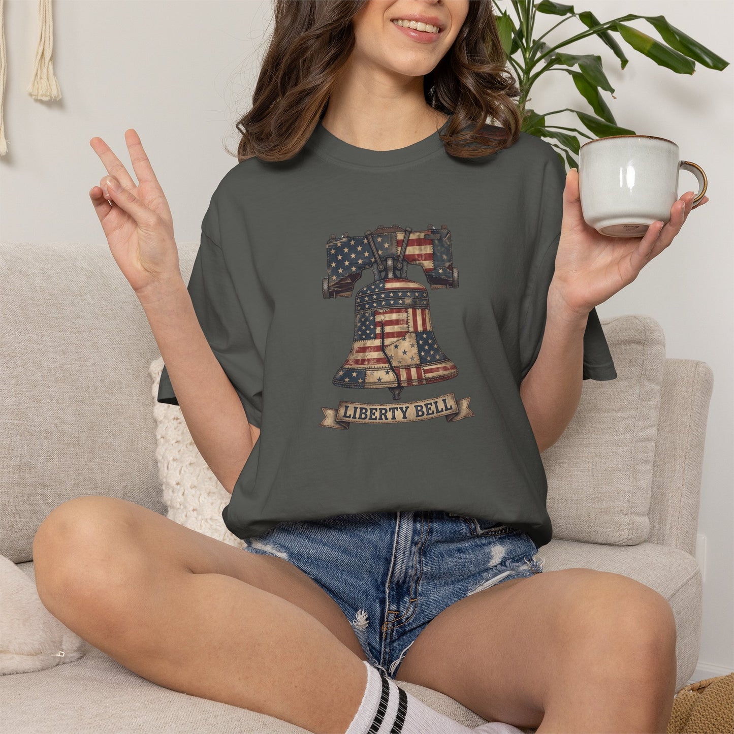 Liberty Bell Patchwork Quilt America 250 Tee | Comfort Colors Shirt