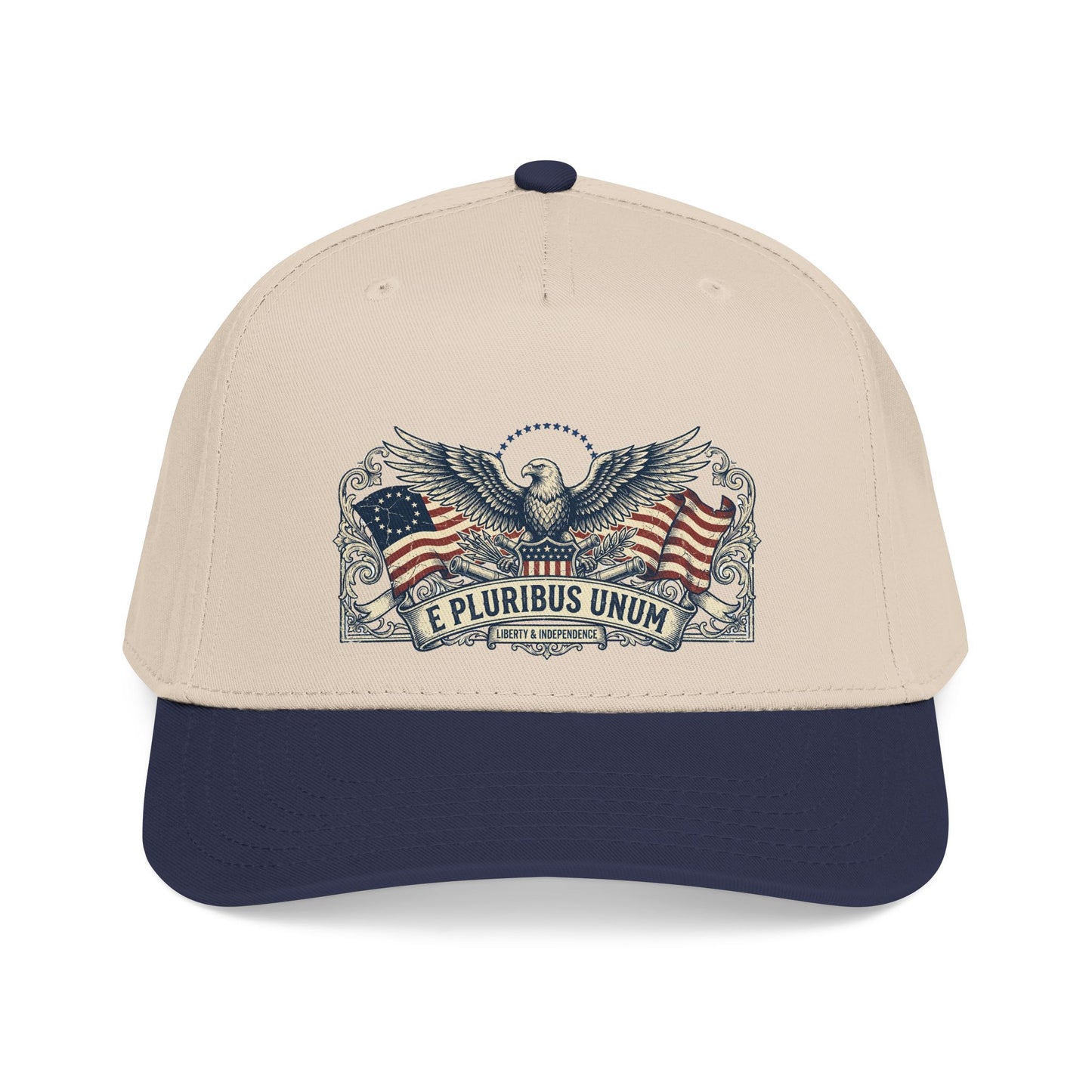 E Pluribus Unum Flag Dad Hat | Red White Blue Snapback OTTO Cap