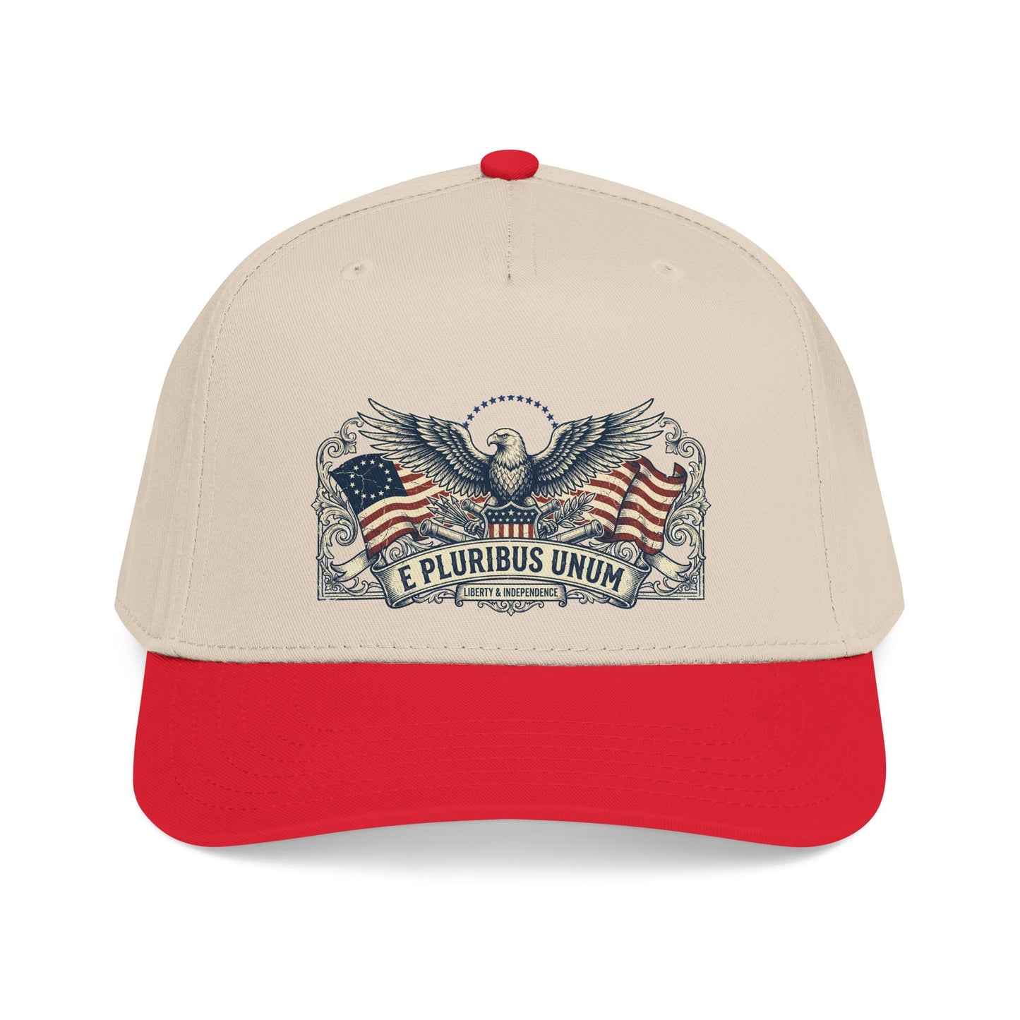 E Pluribus Unum Flag Dad Hat | Red White Blue Snapback OTTO Cap