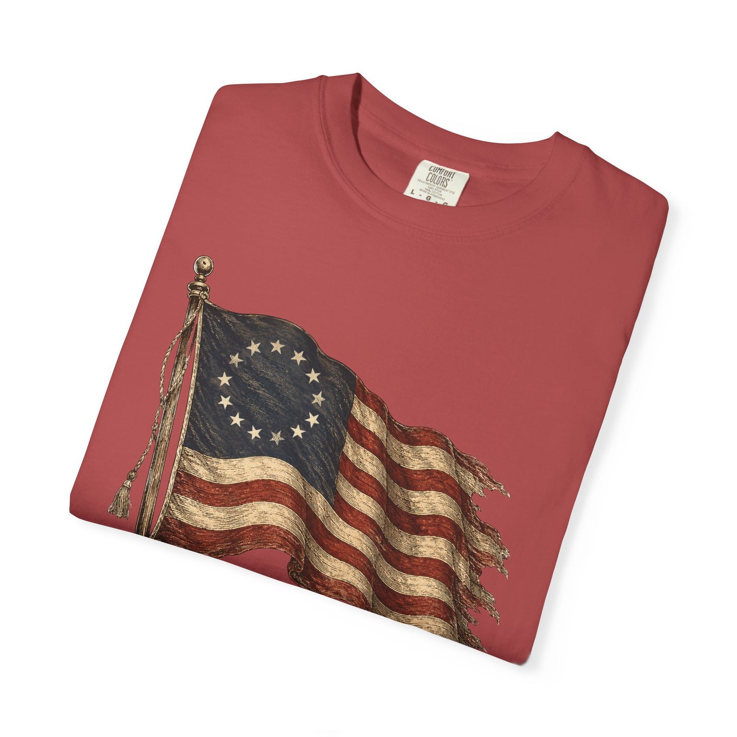 Distressed Founders Flag Tee | Comfort Colors Shirt