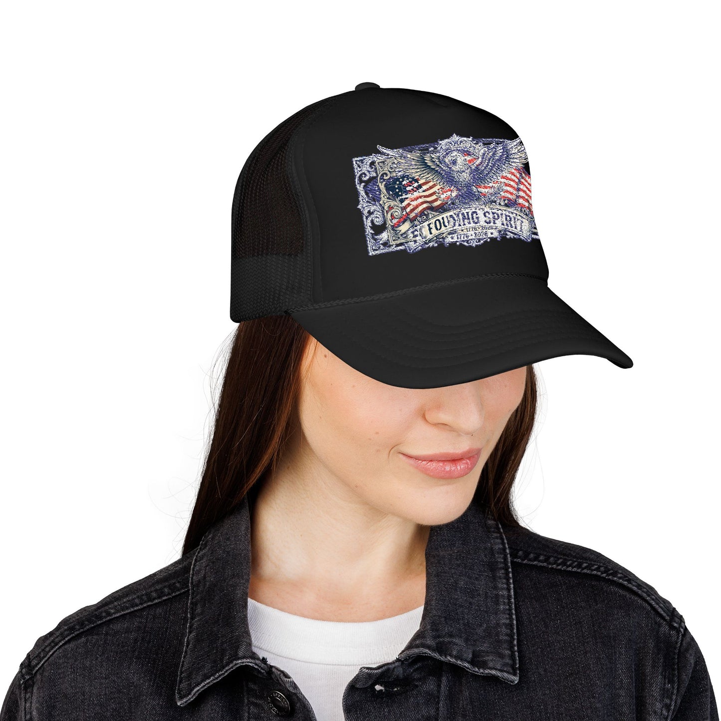 America 250 Eagle Crest Foam Trucker Hat | Unisex OTTO Cap