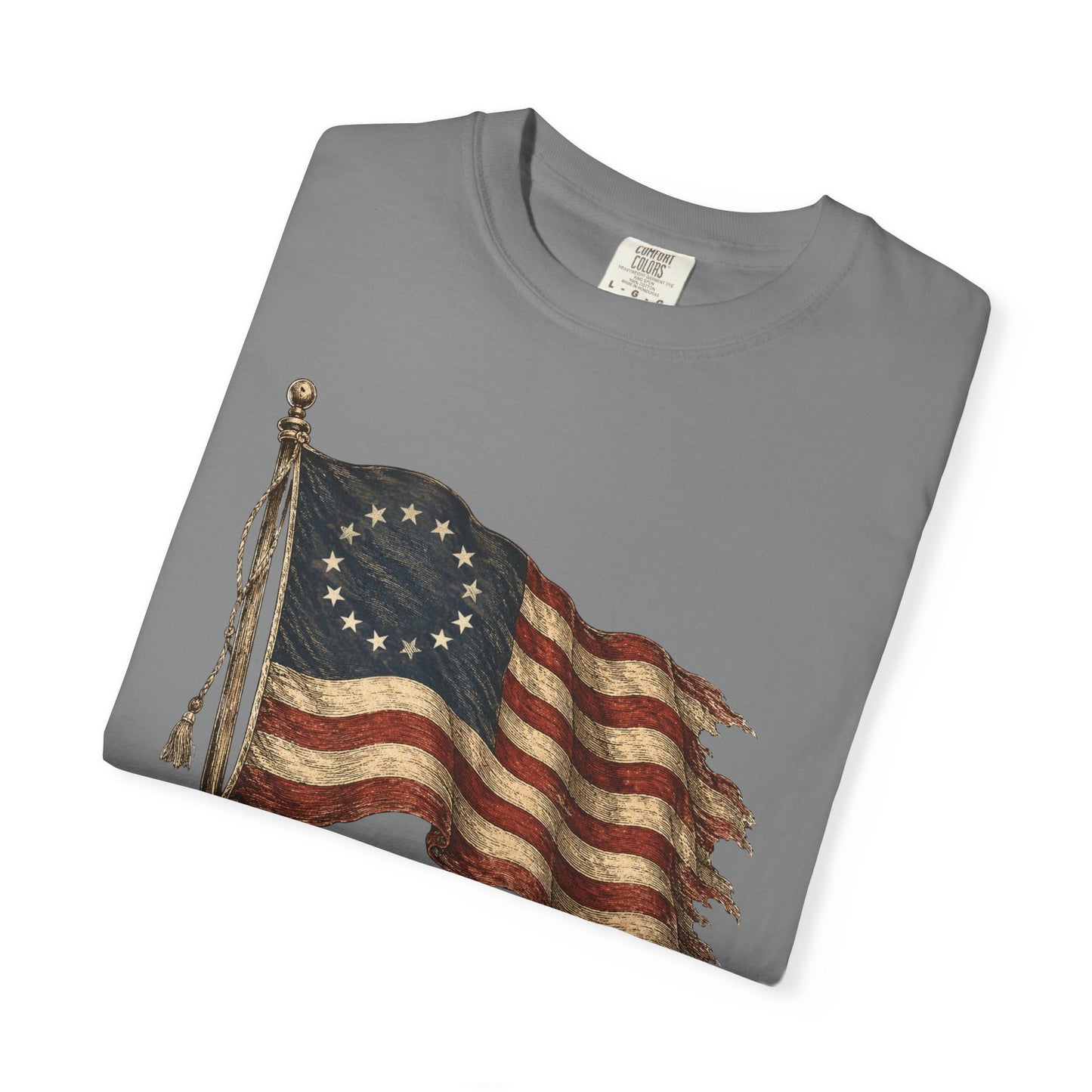 Distressed Founders Flag Tee | Comfort Colors Shirt