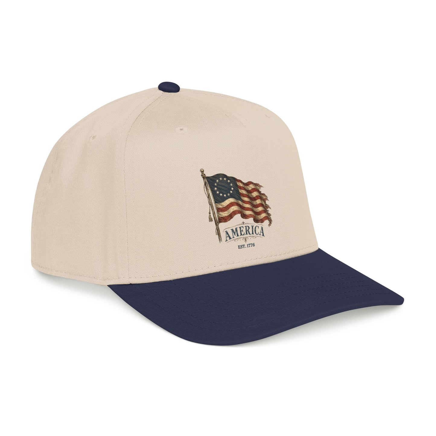 Distressed Founders Flag Dad Hat | America 250 Snapback OTTO Cap