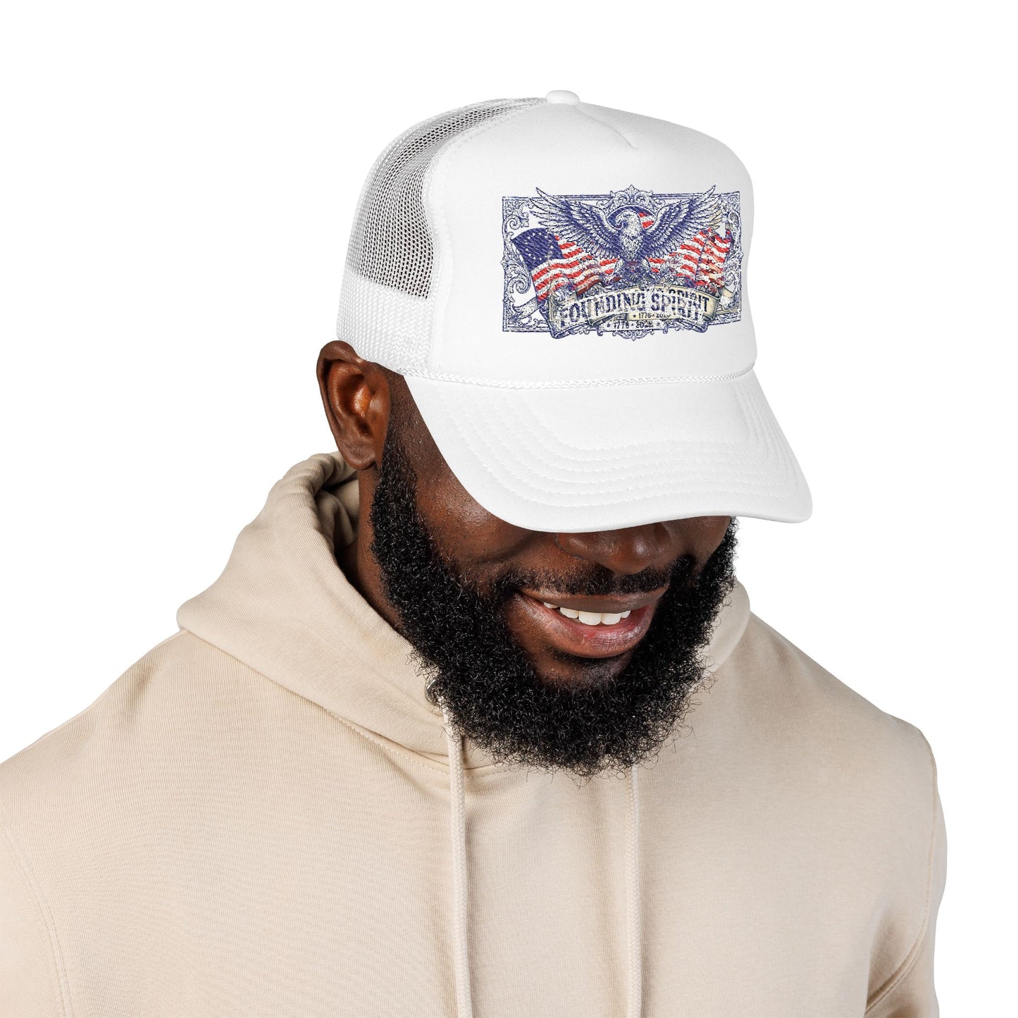 America 250 Eagle Crest Foam Trucker Hat | Unisex OTTO Cap