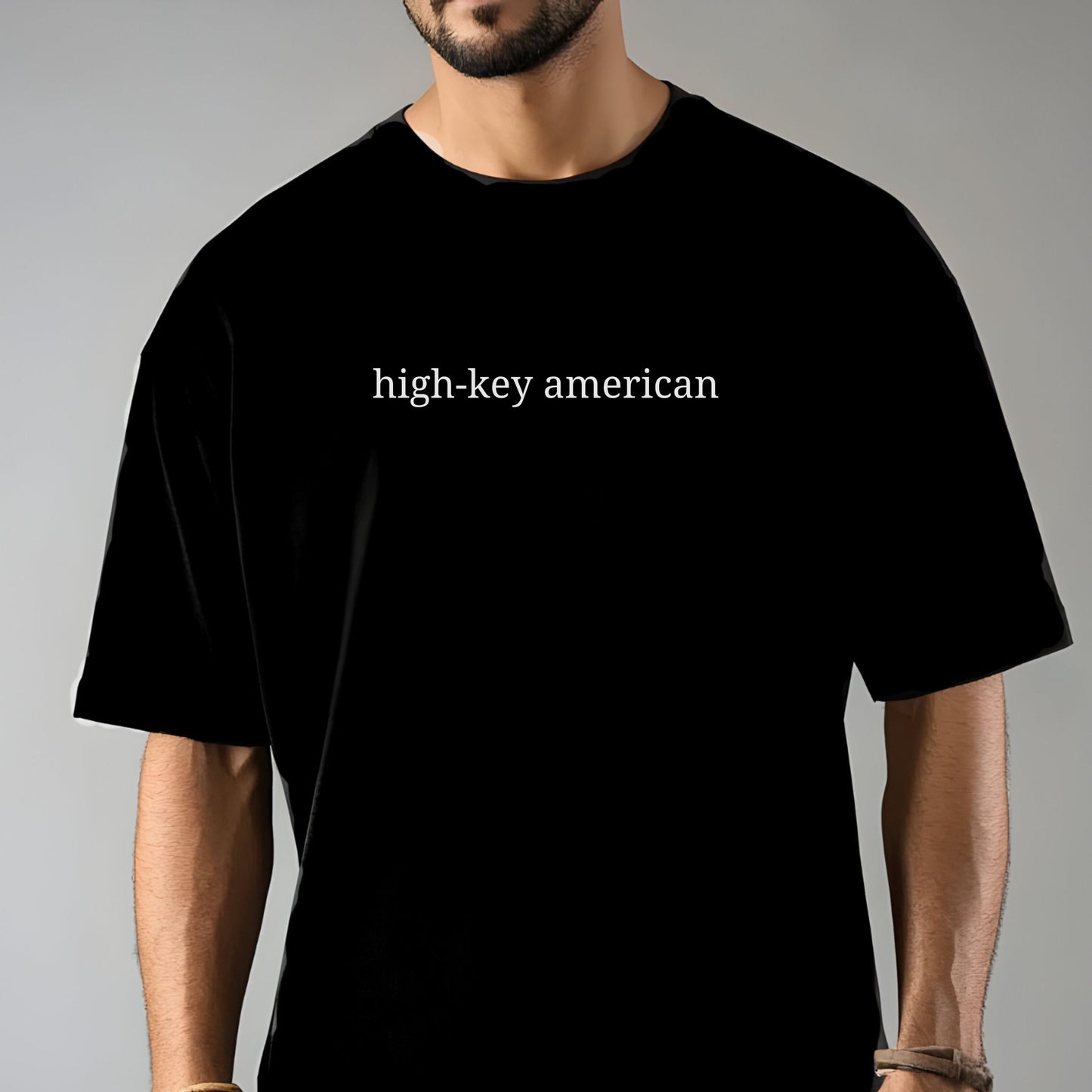High-Key American Comfort Colors Shirt | Minimalist Patriotic Tee