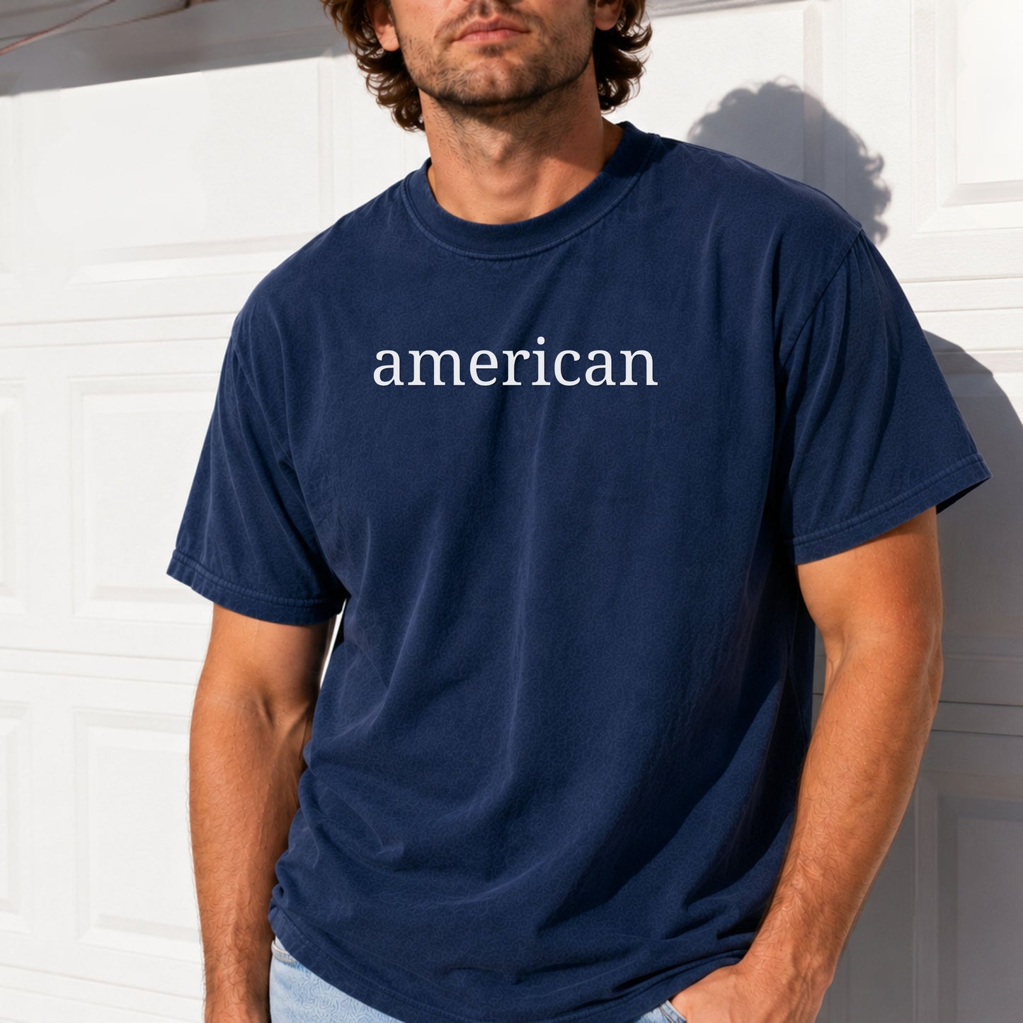 American Minimalist Comfort Colors Shirt | Patriotic Graphic Tee