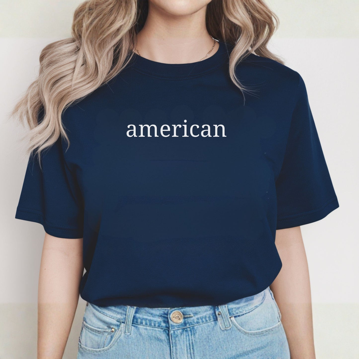 American Minimalist Comfort Colors Shirt | Patriotic Graphic Tee