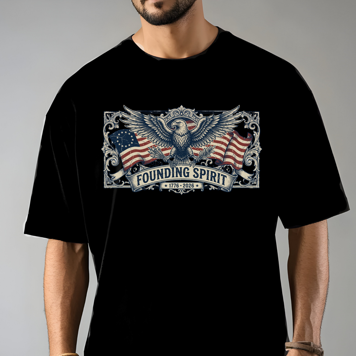 America 250 Founding Spirit Eagle Crest Shirt | Comfort Colors Tee