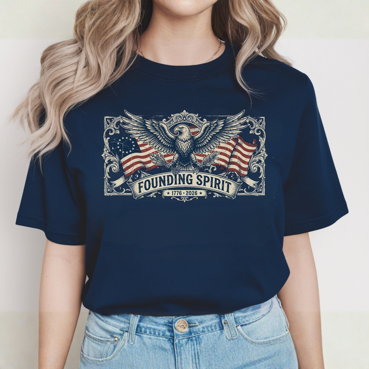 America 250 Founding Spirit Eagle Crest Shirt | Comfort Colors Tee
