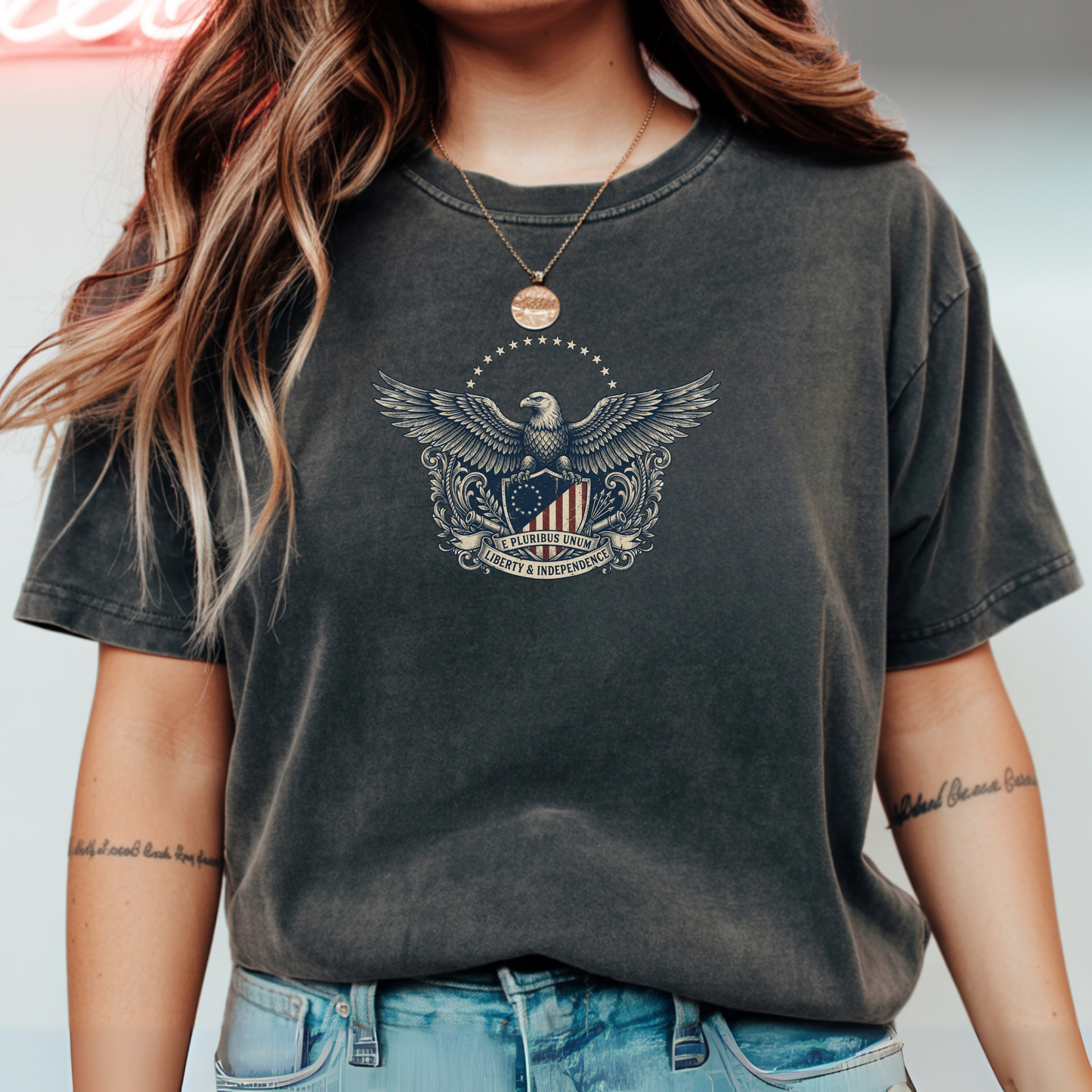 E Pluribus Unum Eagle Comfort Colors Shirt | America 250 Tee