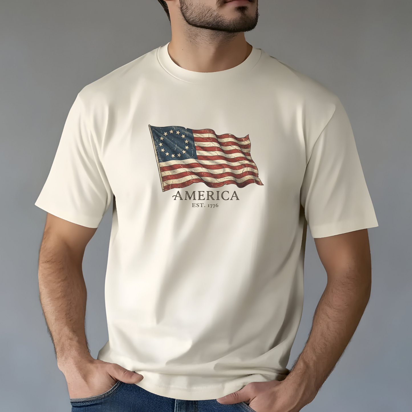 Founders Flag Comfort Colors Tank | America 250 Patriotic Tee