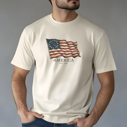 Founders Flag Comfort Colors Tank | America 250 Patriotic Tee