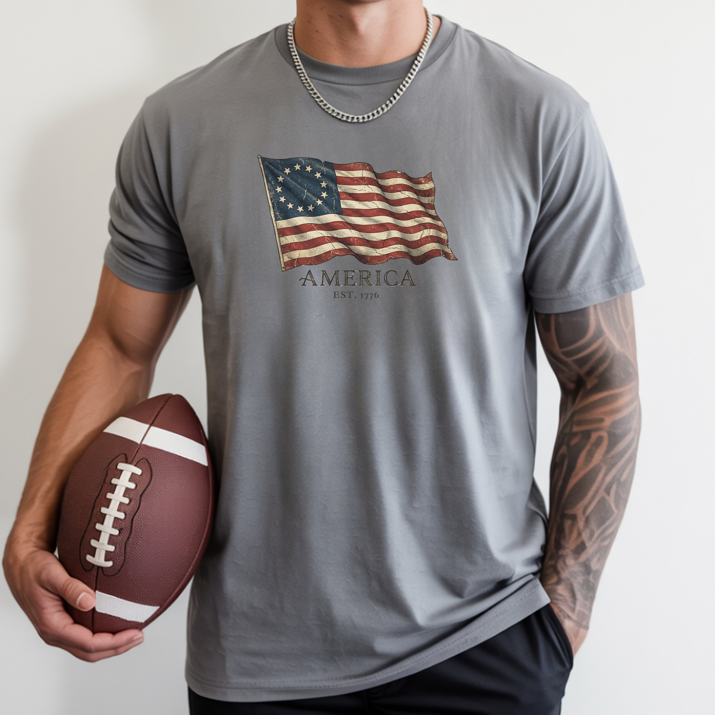 Founders Flag Comfort Colors Tank | America 250 Patriotic Tee