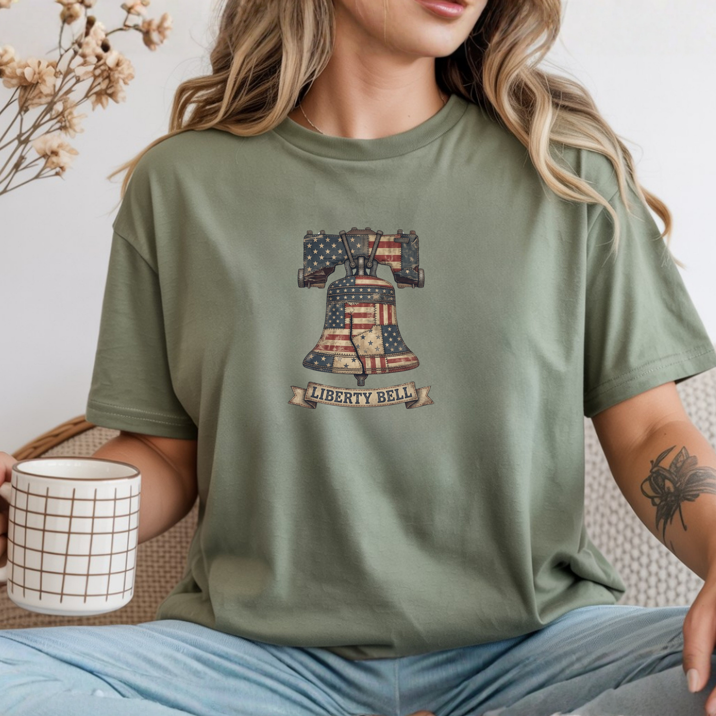 Liberty Bell Patchwork Quilt America 250 Tee | Comfort Colors Shirt
