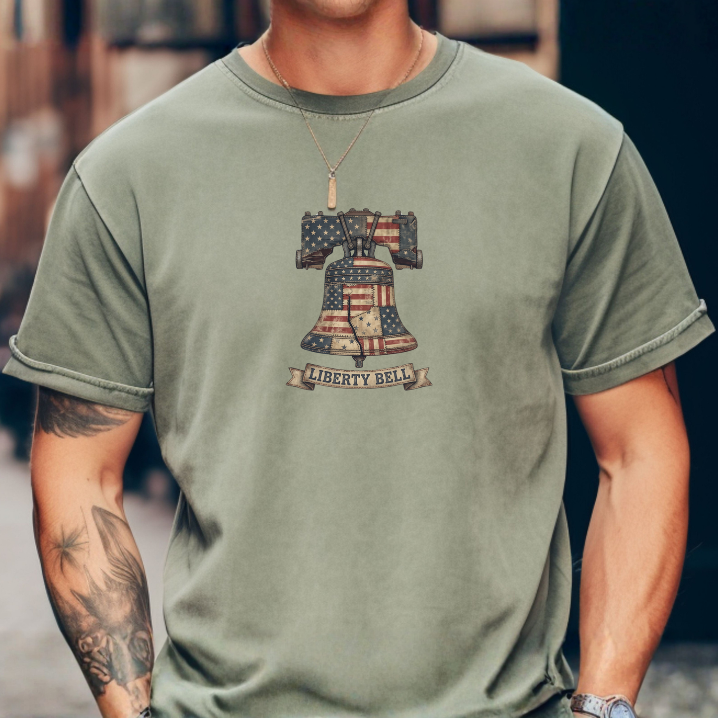Liberty Bell Patchwork Quilt America 250 Tee | Comfort Colors Shirt