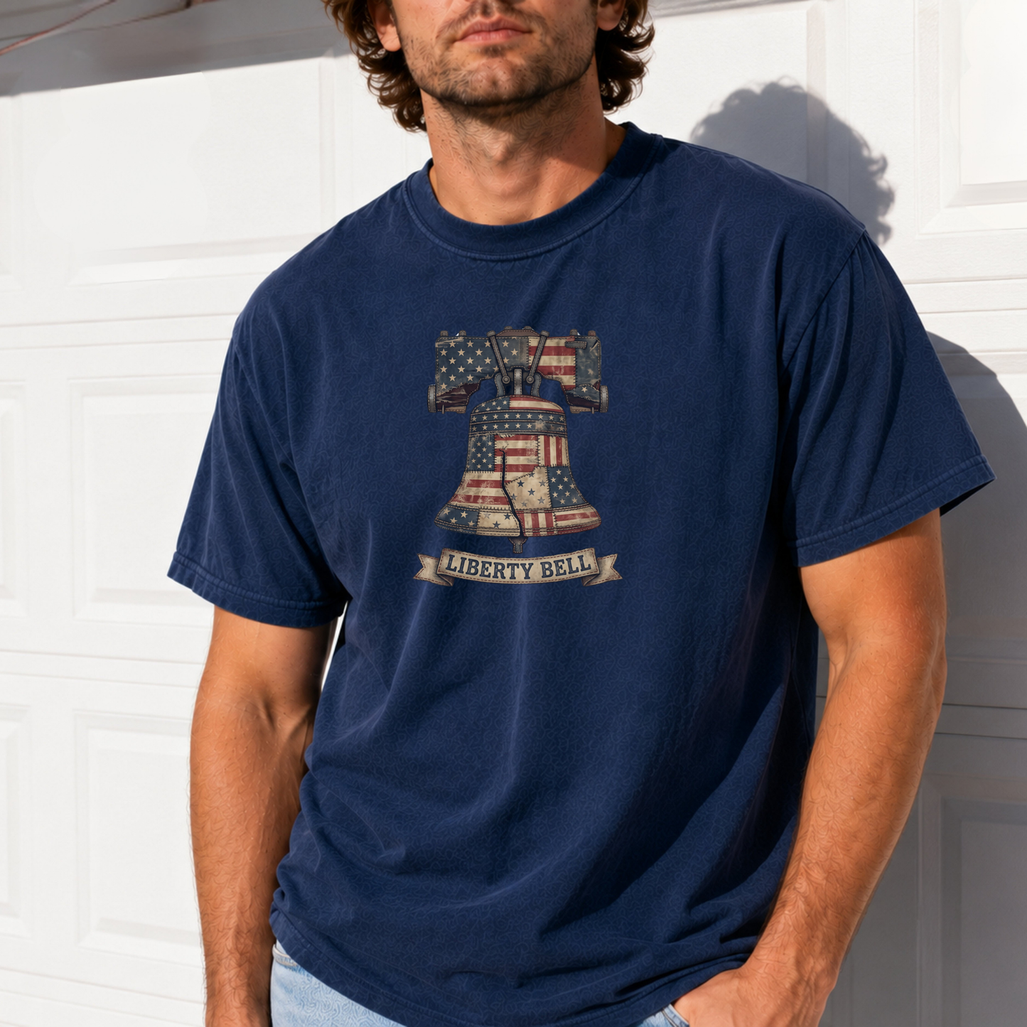 Liberty Bell Patchwork Quilt America 250 Tee | Comfort Colors Shirt