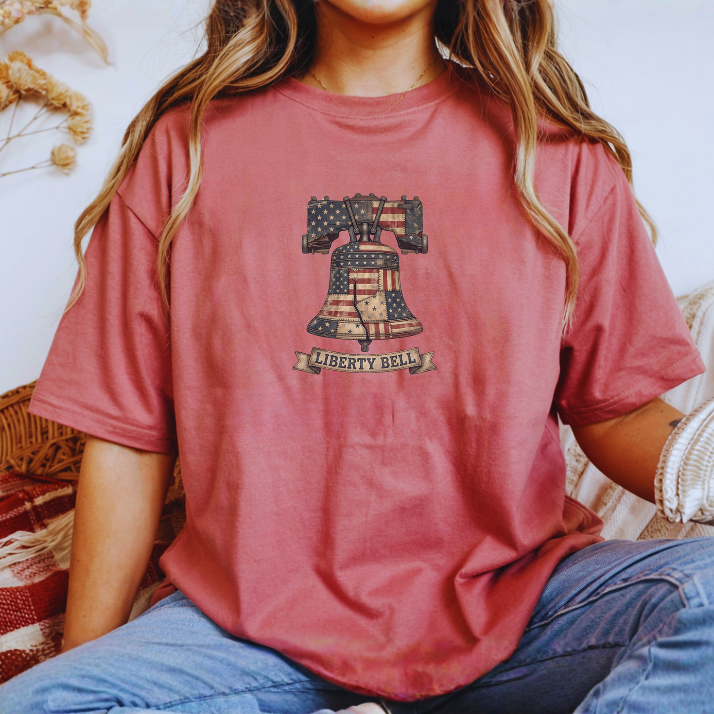 Liberty Bell Patchwork Quilt America 250 Tee | Comfort Colors Shirt