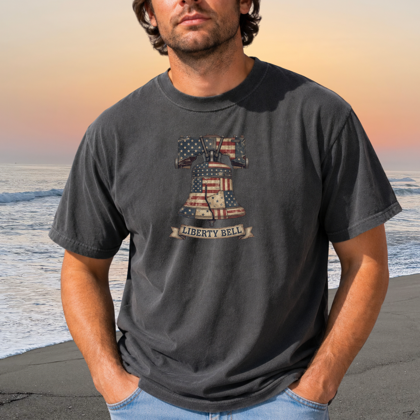 Liberty Bell Patchwork Quilt America 250 Tee | Comfort Colors Shirt