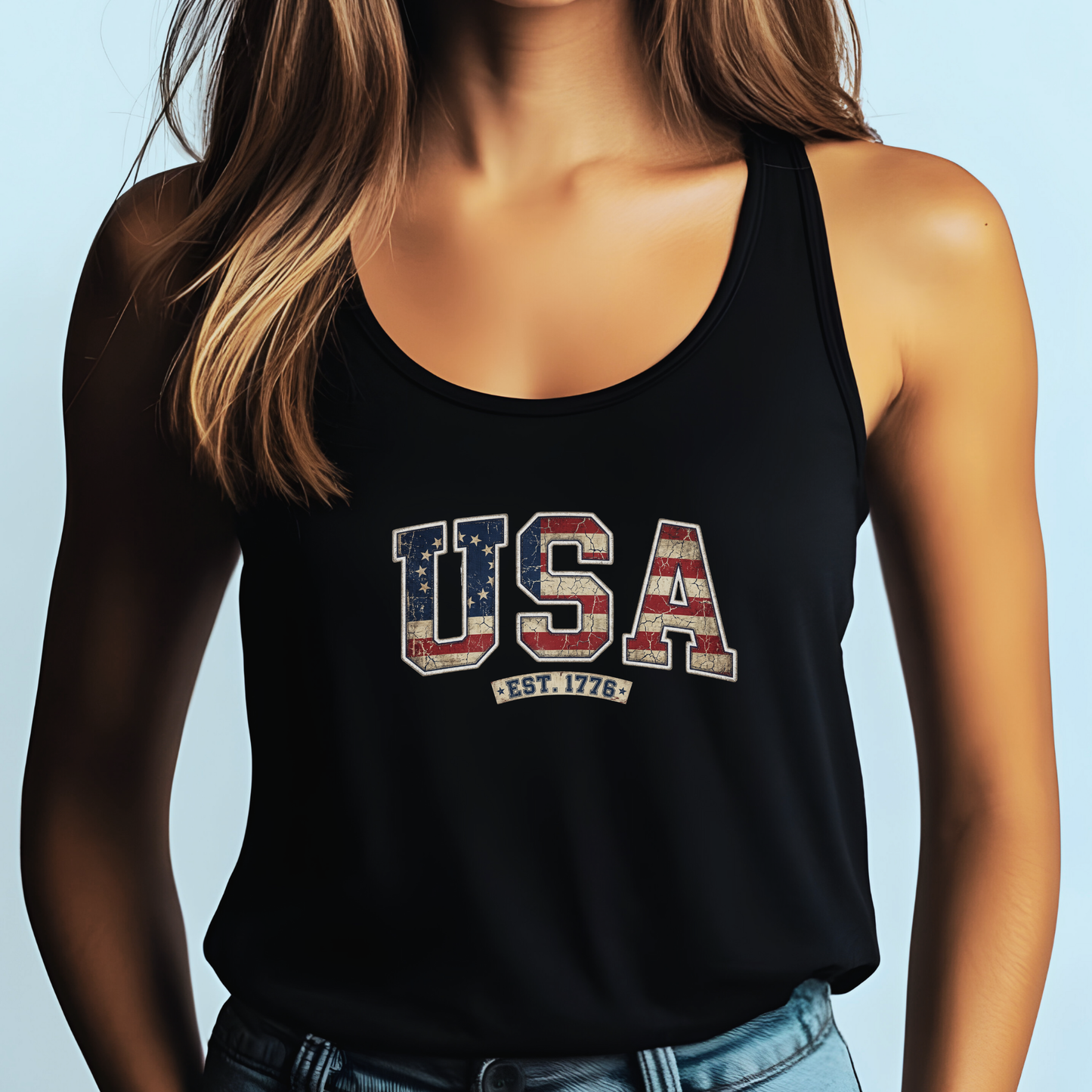Collegiate USA America 250 Tank Top | Unisex Bella+Canvas