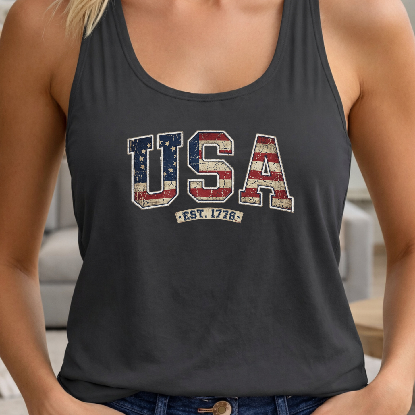 Collegiate USA America 250 Tank Top | Unisex Bella+Canvas