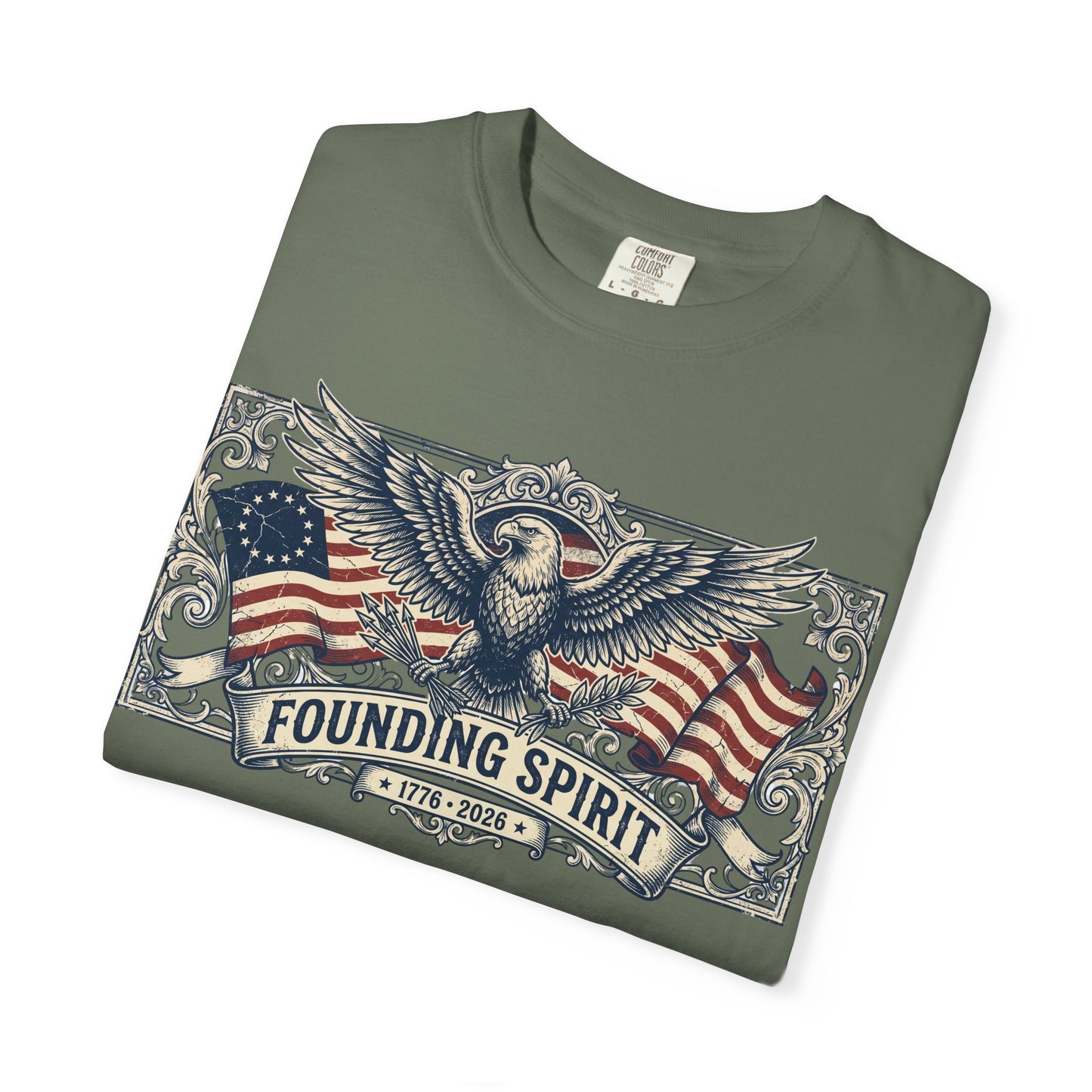America 250 Founding Spirit Eagle Crest Shirt | Comfort Colors Tee