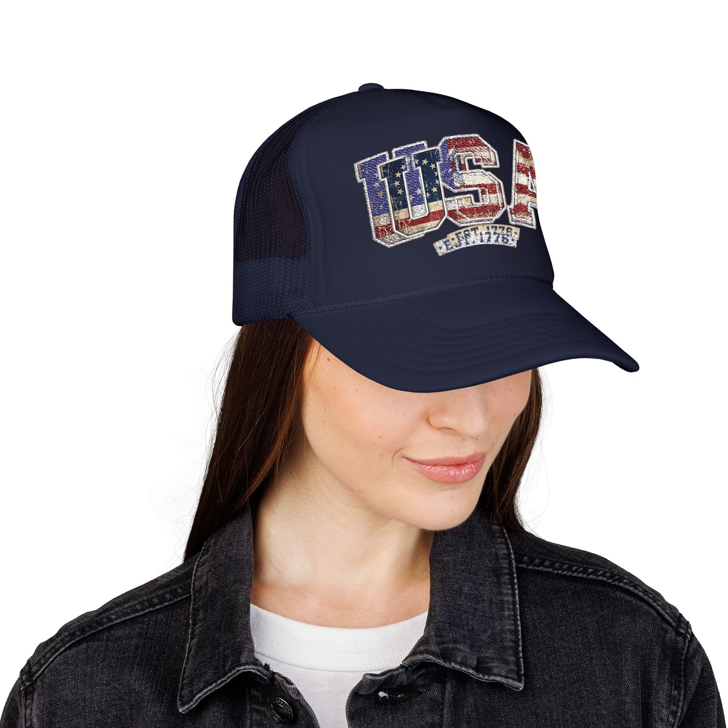 Collegiate USA America 250 Foam Trucker Hat | Vintage OTTO Cap