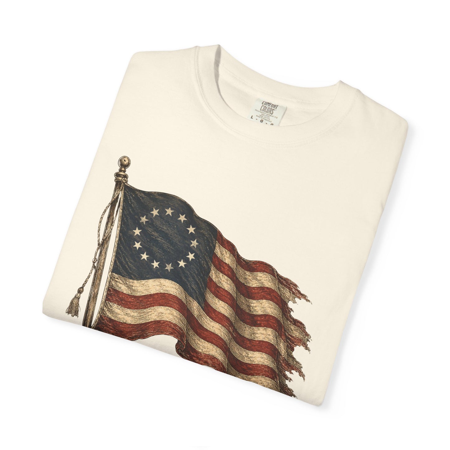 Distressed Founders Flag Tee | Comfort Colors Shirt