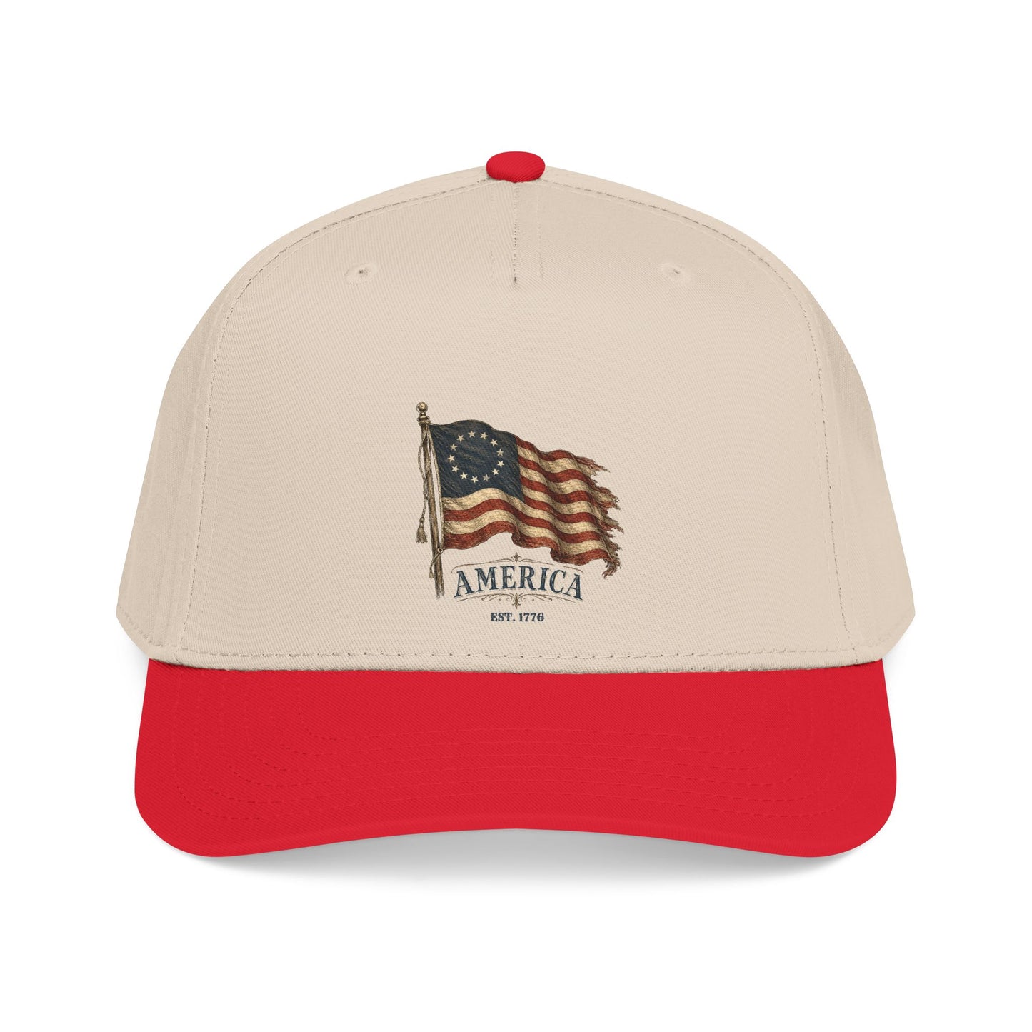 Distressed Founders Flag Dad Hat | America 250 Snapback OTTO Cap