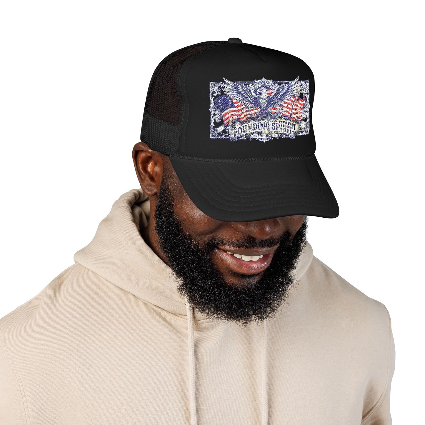 America 250 Eagle Crest Foam Trucker Hat | Unisex OTTO Cap