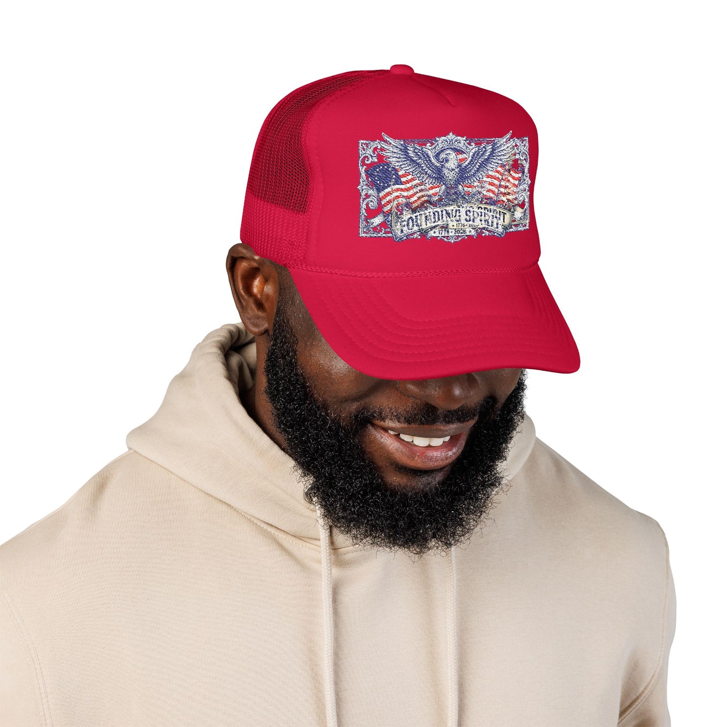 America 250 Eagle Crest Foam Trucker Hat | Unisex OTTO Cap