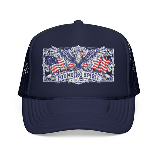 America 250 Spirit Eagle Crest Foam Trucker Hat | Unisex OTTO Cap