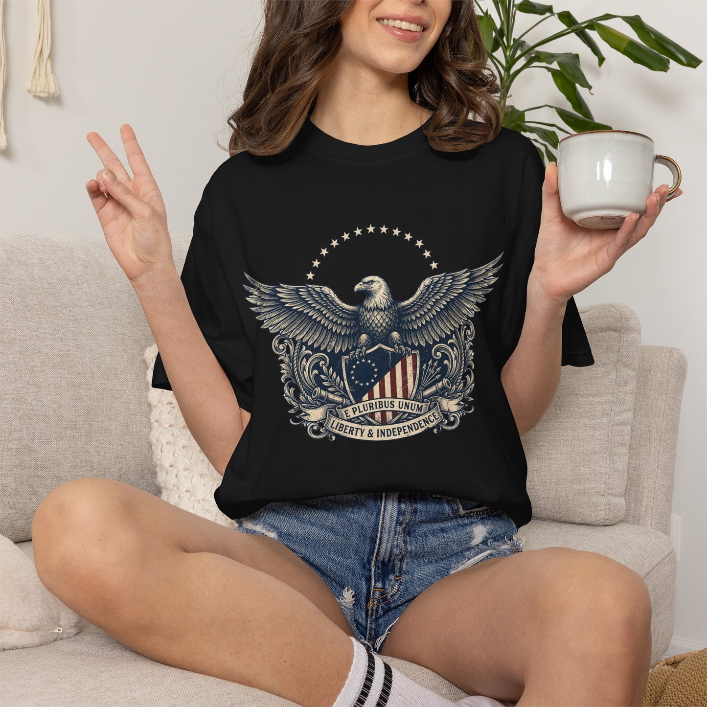 E Pluribus Unum Eagle Comfort Colors Shirt | America 250 Tee