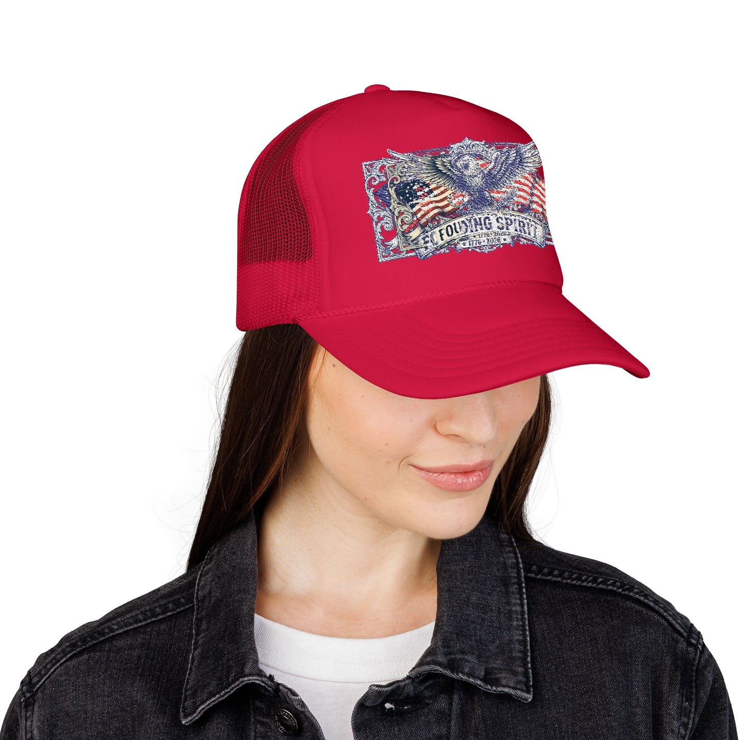 America 250 Eagle Crest Foam Trucker Hat | Unisex OTTO Cap
