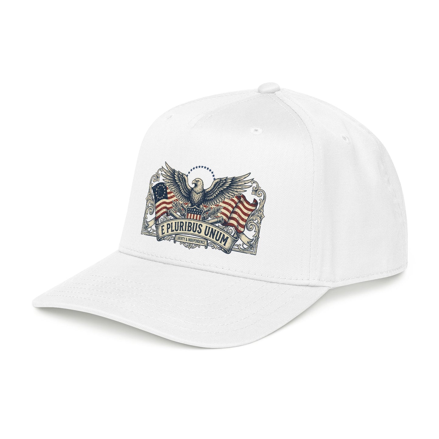 E Pluribus Unum Flag Dad Hat | Red White Blue Snapback OTTO Cap